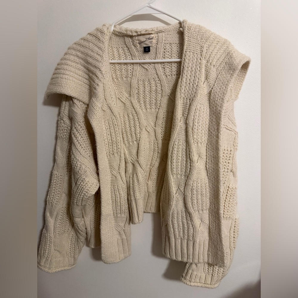 Universal Thread Cream Cable Knit Cardigan